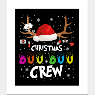 Funny Christmas Boo Boo Crew Gift For Nurse Posters and Art